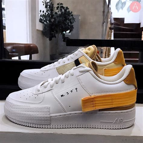 air force 1 type white gold